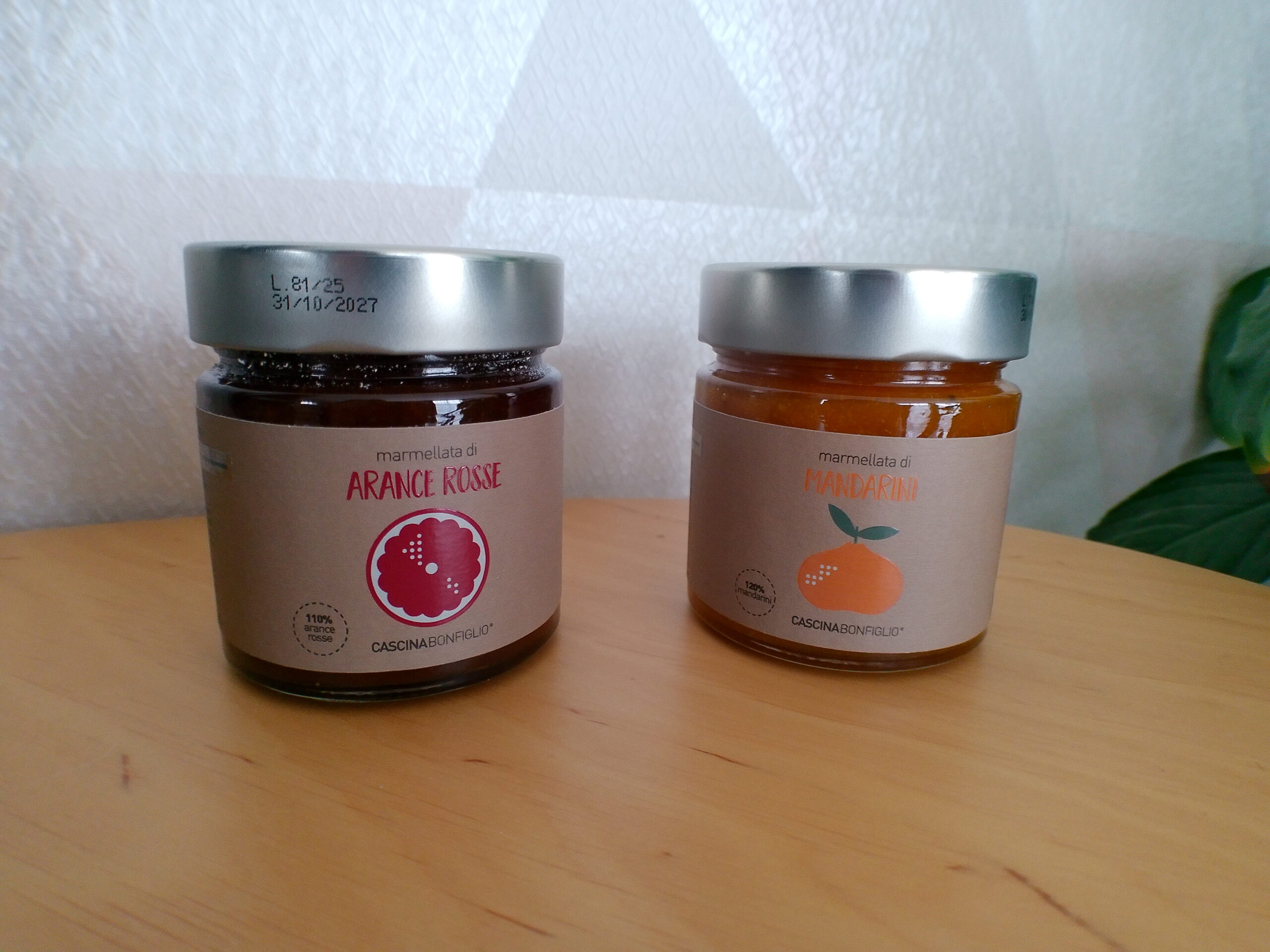 CASCINA BONFIGLIO Marmelade pamplemousse et mandarine CASCINA BONFIGLIO Offre 2 marmelade pamplemousse rose et mandarine – Image 1