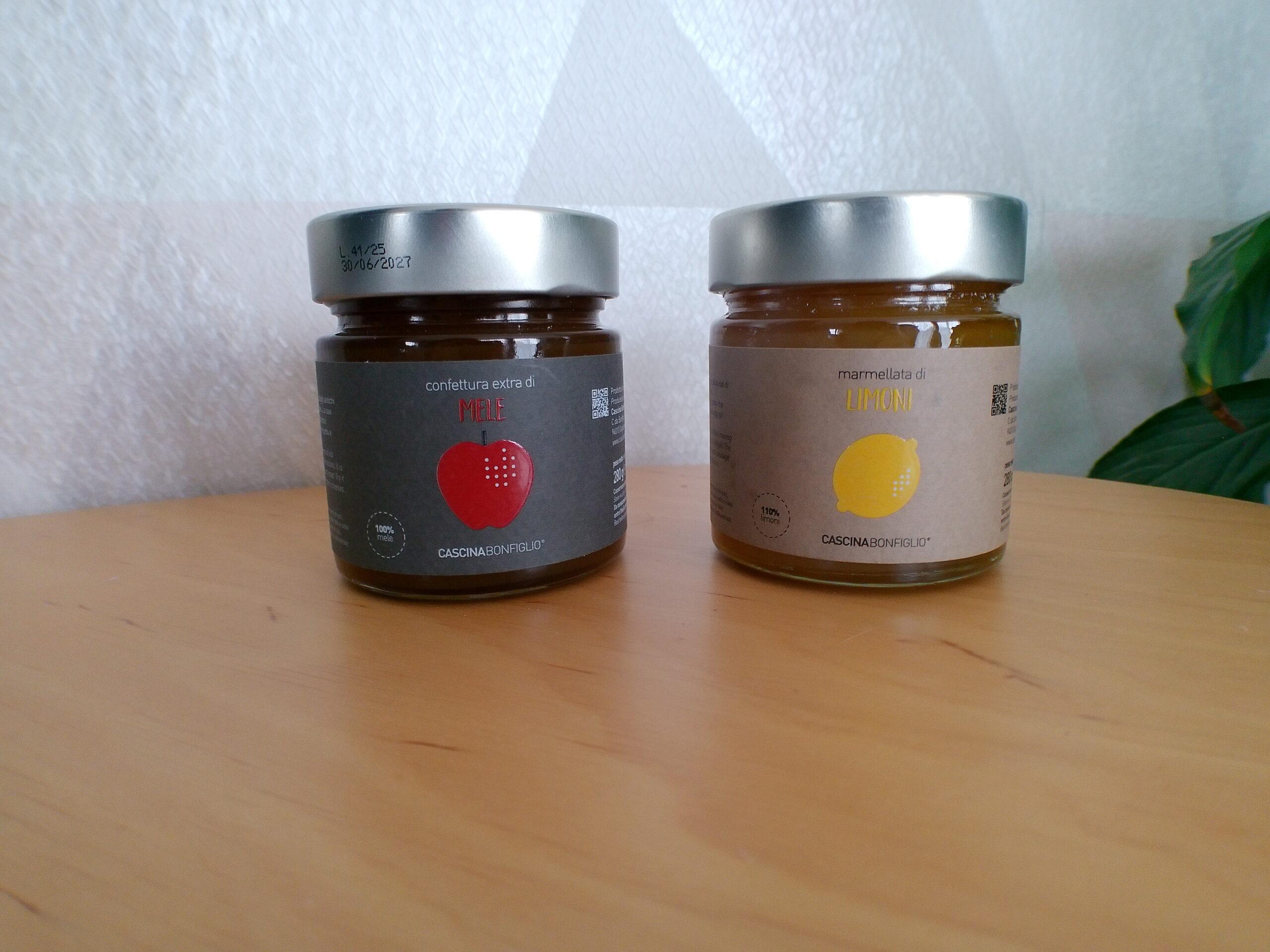 CASCINA BONFIGLIO Marmelade pomme et citron CASCINA BONFIGLIO Offrre 2 marmelades pomme et citron – Image 1